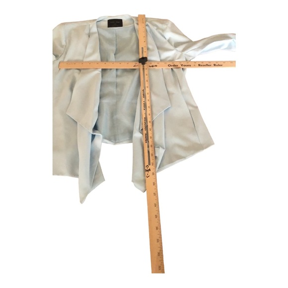 Love Tree size large light blue waterfall open front jacket - Picture 11 of 15